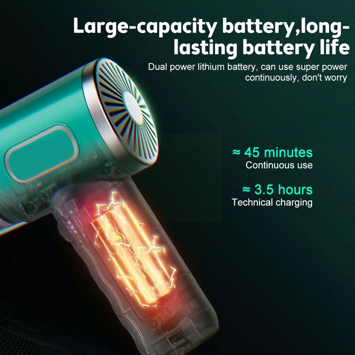 Cordless Hand-Held Vacuum Cleaner Mini Portable Car Auto Home Wireless Handheld Vacuum Cordless, Portable Car Vacuum Cleaner with Powerful Suction and Brushless Motor, Rechargeable