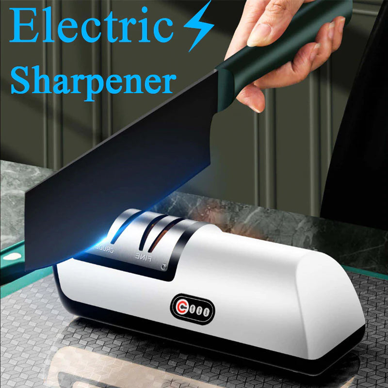 USB Rechargeable Electric Knife Sharpener Automatic Adjustable Kitchen Tool for Fast Sharpening Knives Scissors and Grinders Gadgets