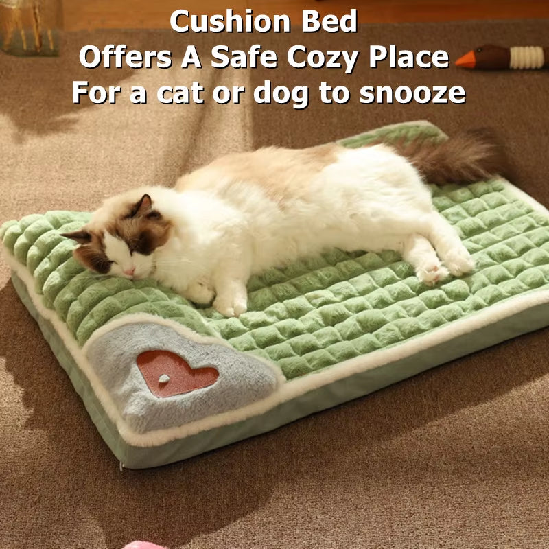 Machine Washable Dog Bed Removable Orthopedic Puppy Cushion Winter Memory Foam Dog Pillow for Small Medium Large Dogs and Cats